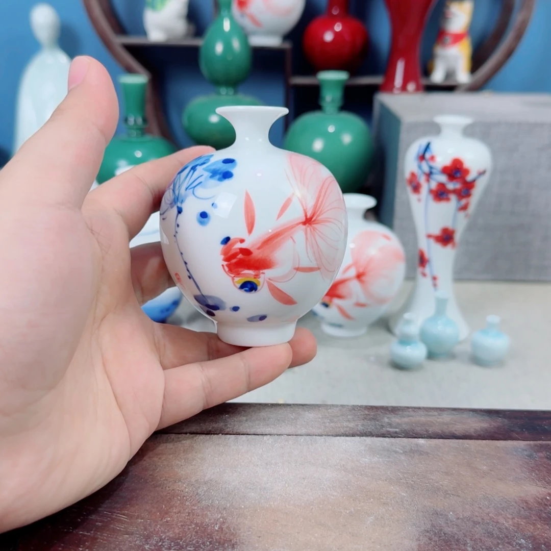 陶瓷手工小花器摆件