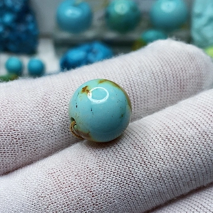 绿松石未镶嵌天然原矿 地大质检