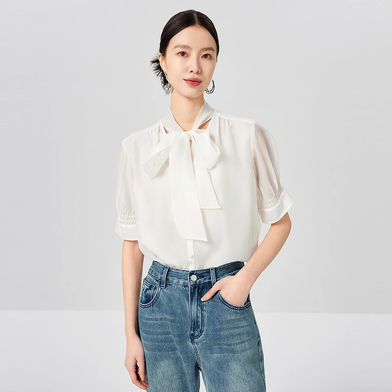 BADINA雪纺衫142M345