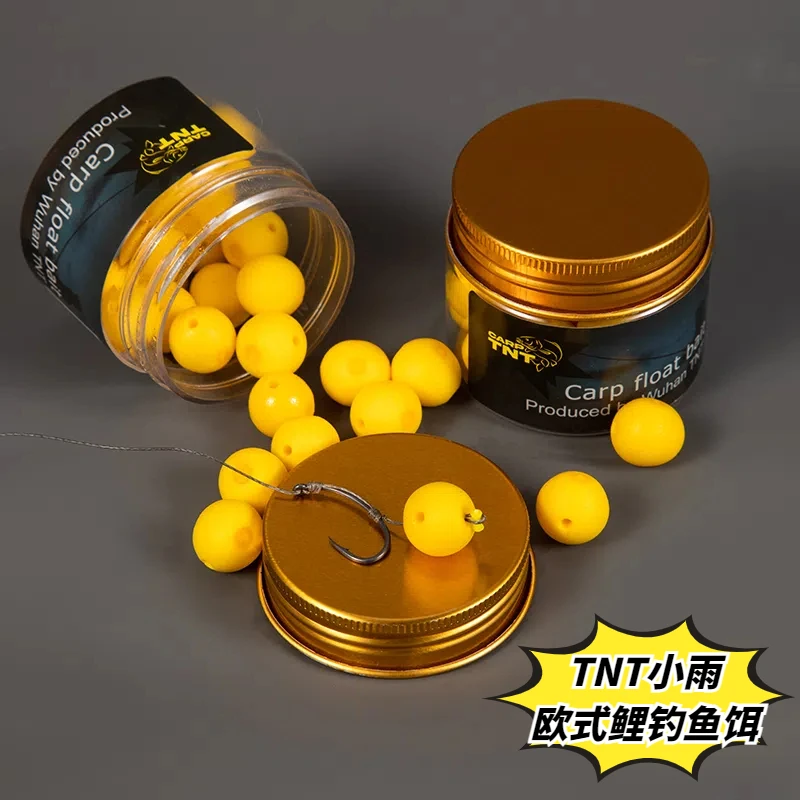 欧鲤钓TNT小雨同款 带味型钓巨物硅胶浮球珠珠和玉米