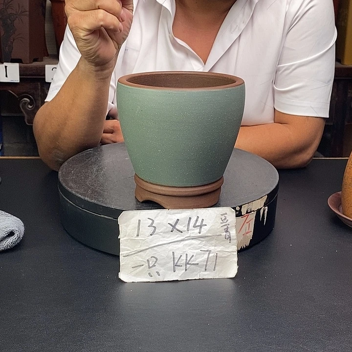 紫砂花盆货号一只KK71