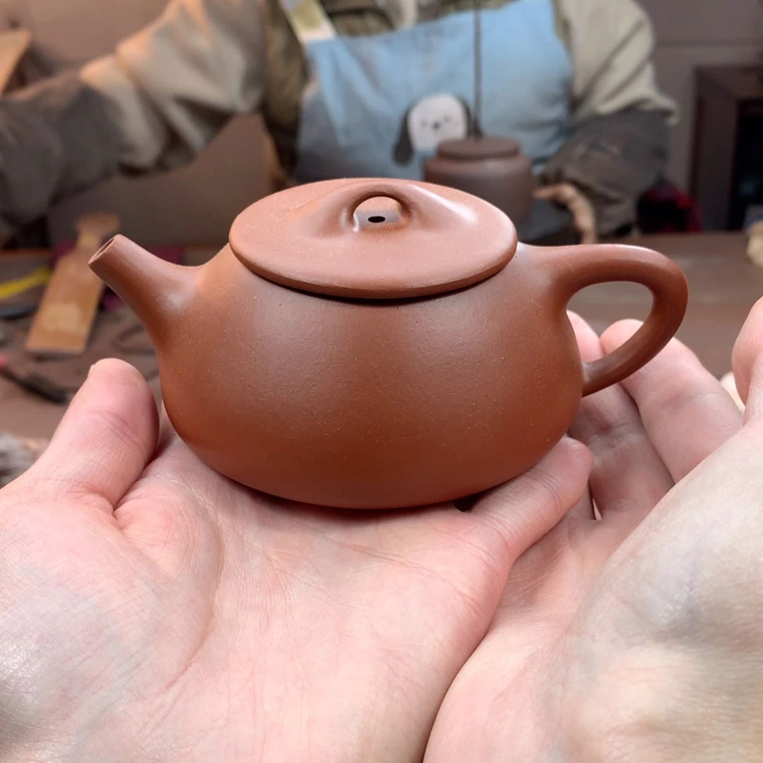 紫砂茶壶瑕疵 不 退 不 换 景舟石瓢 朱泥