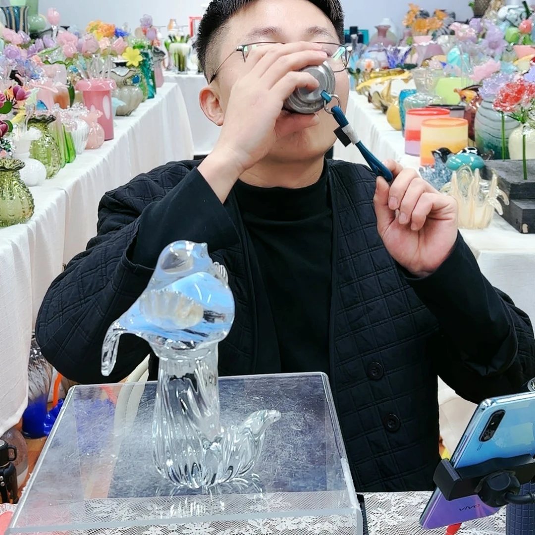 福利品不退不换琉璃摆件