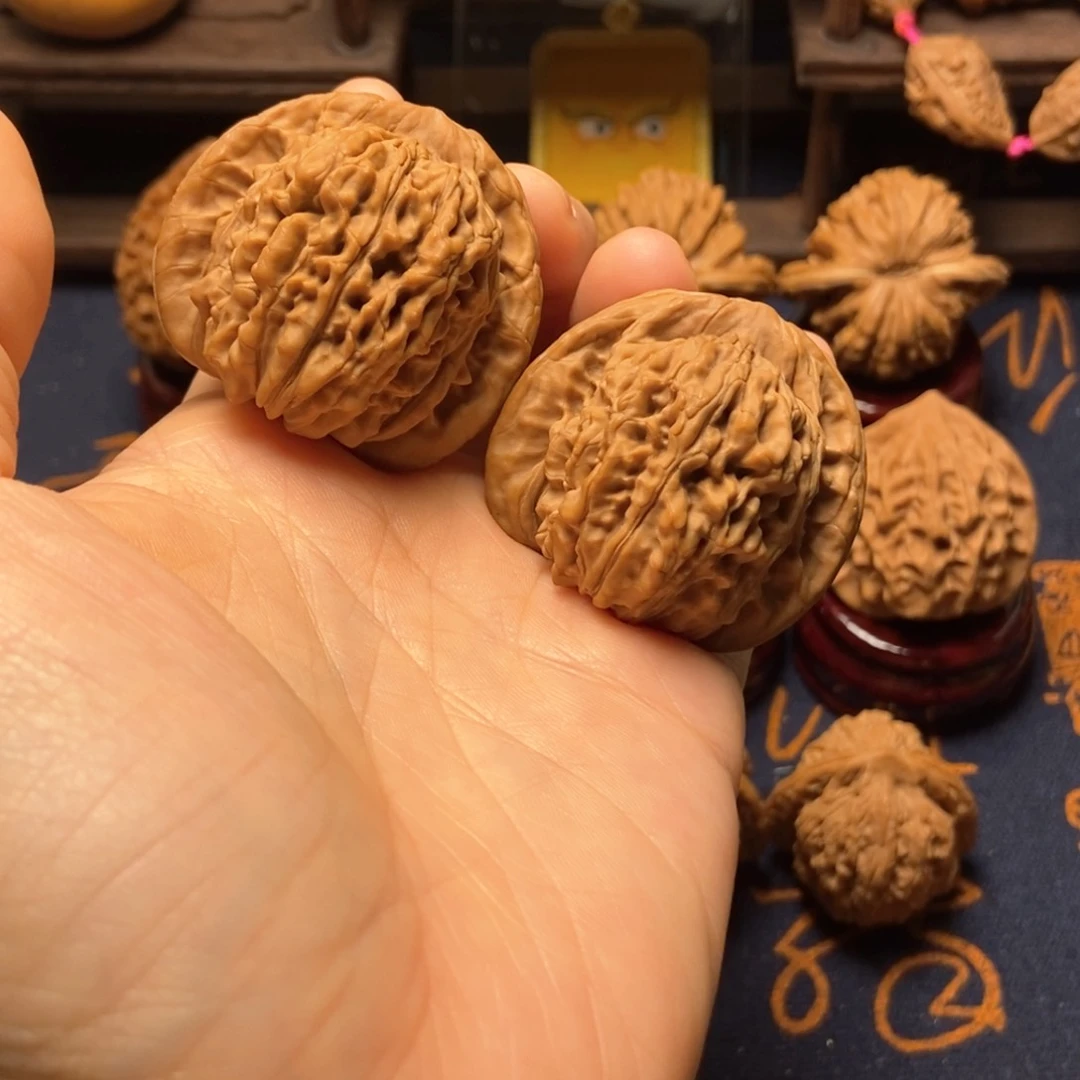 文玩核桃把件墨*全品四座楼尺寸43