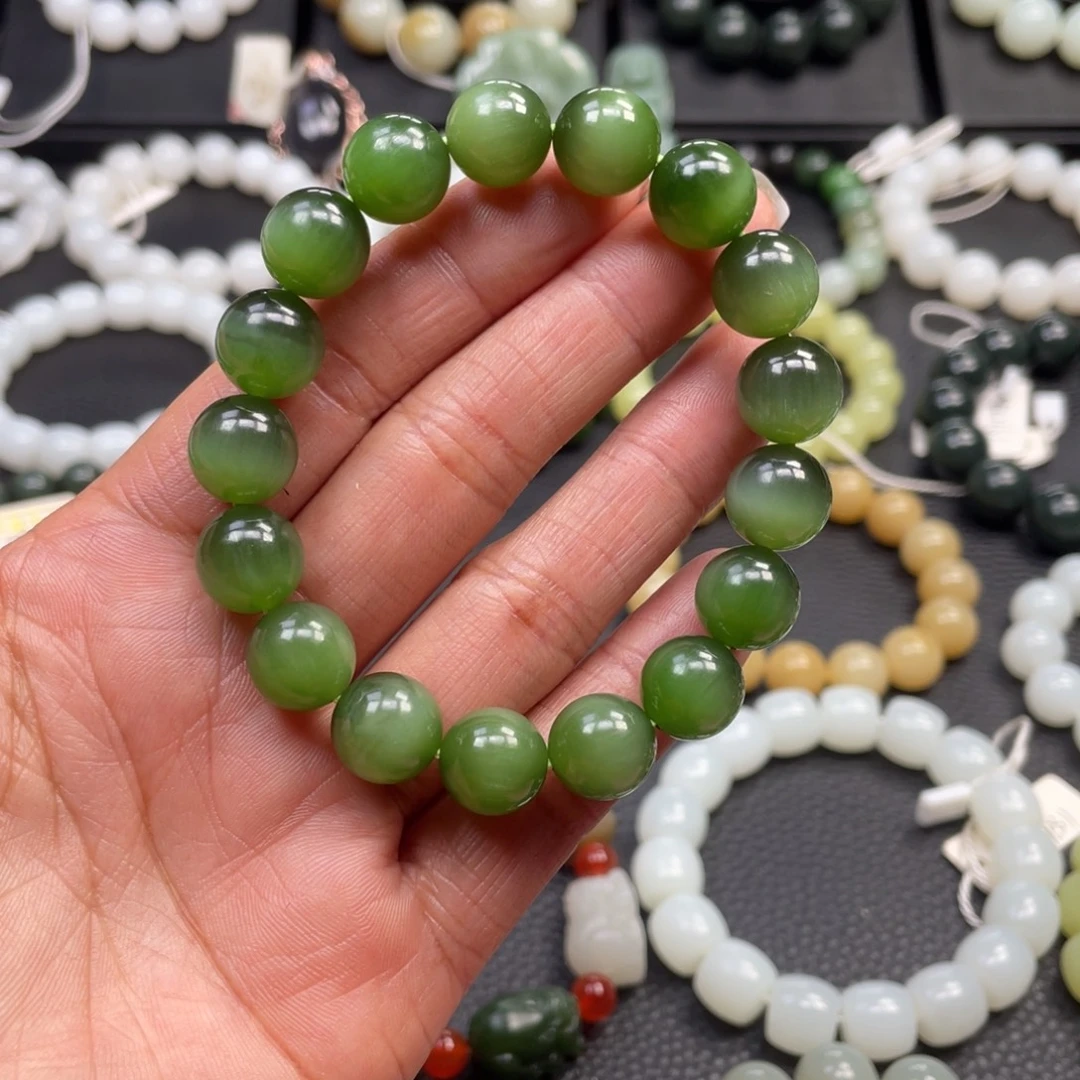 和田玉未镶嵌手链