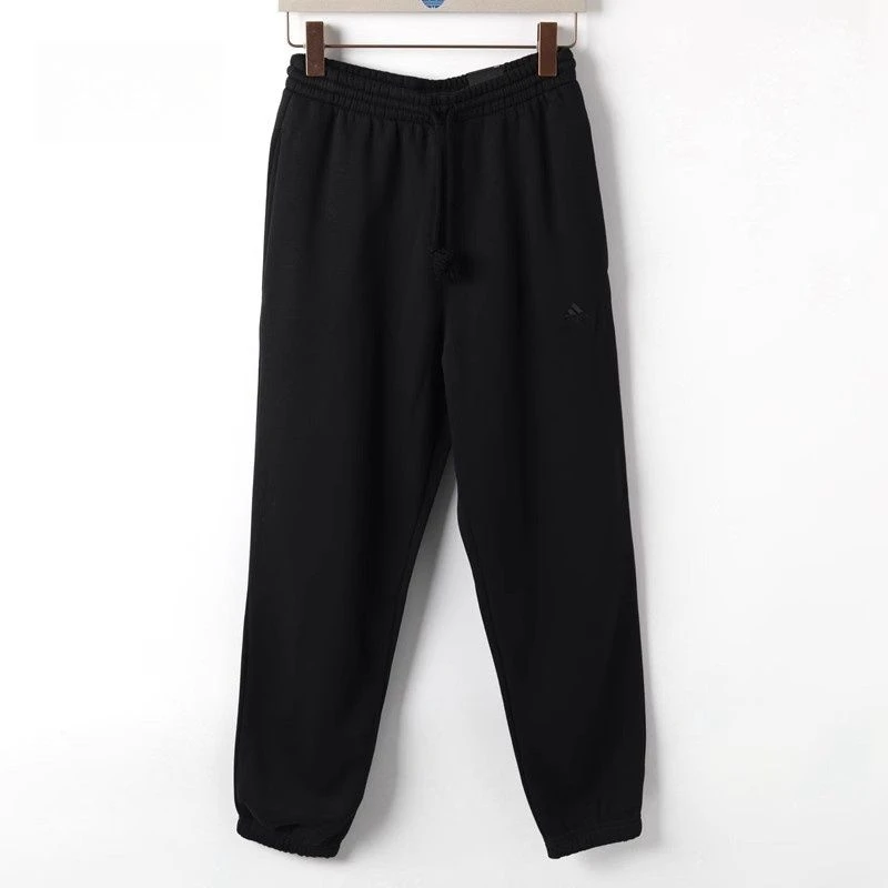 Adidas 阿迪达斯 男款秋冬加绒保暖宽松舒适收口针织长裤 IB4048