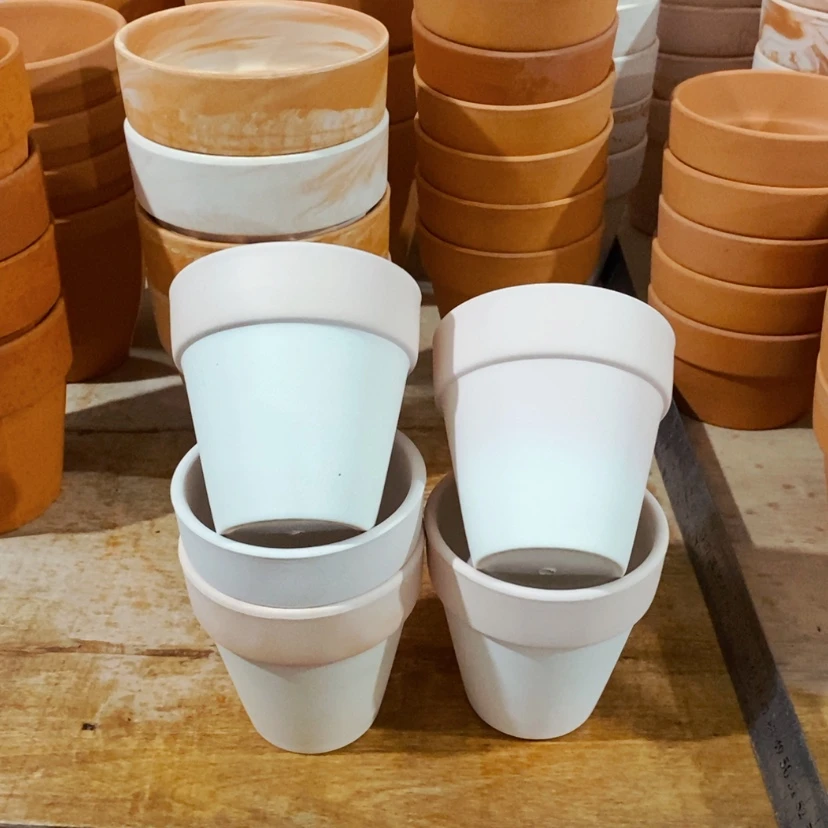 【闪购商品】9×9白陶五个