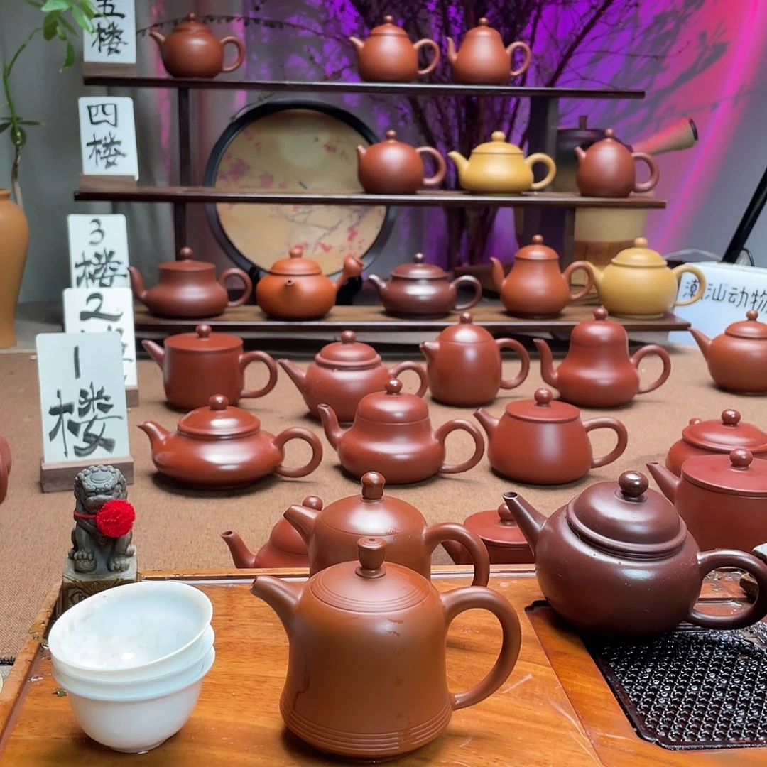 紫砂茶壶吾*膳金钟精工105cc