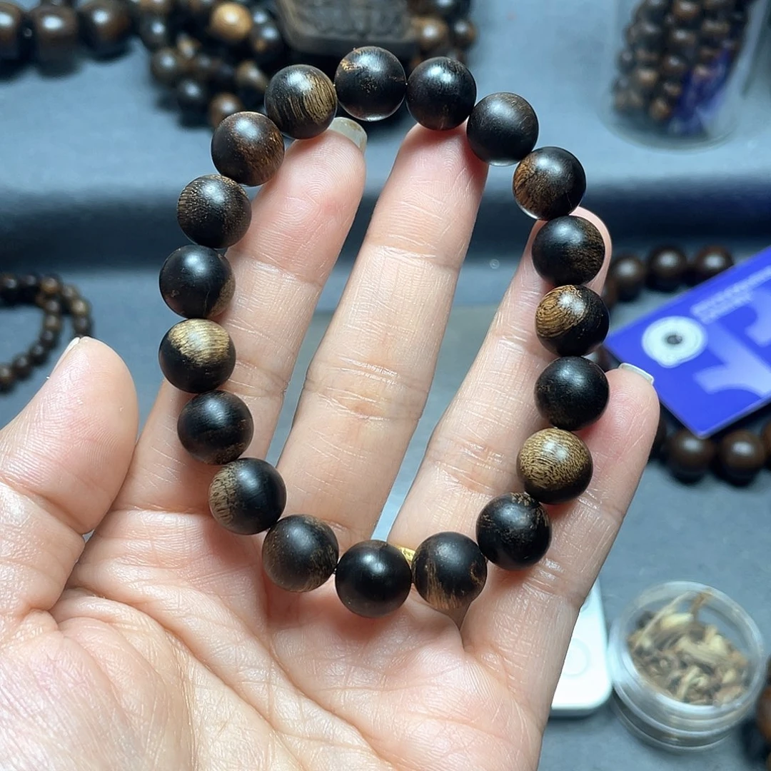 手串沉香木白棋瘤疤1.0