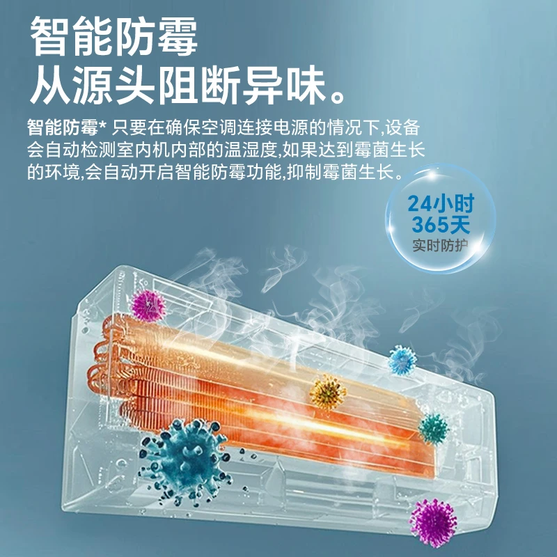 HITACHI/日立1.5匹挂机空调一级能效升级二代家用白熊君国家补贴3