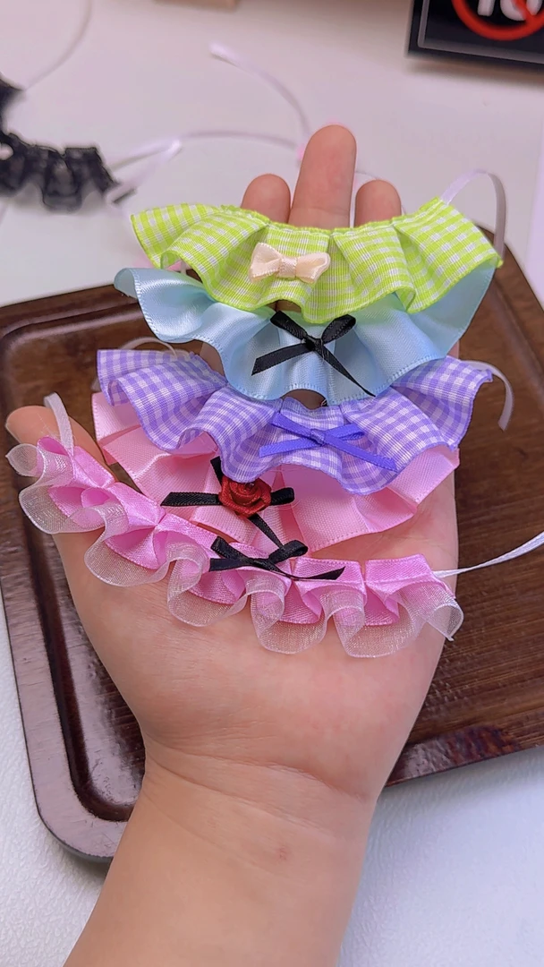 惜米萌物 纯手工DIY迷你口水巾扭扭棒小狗围兜 围脖装饰玩偶