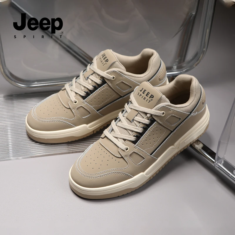 JEEPSPIRIT吉普2025新款时尚百搭潮鞋低帮男款板鞋夏季运动鞋韩版