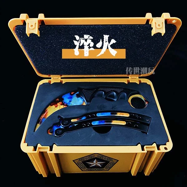 CSGO游戏周边蝴蝶爪子模型开箱玩具摆件练习蝴蝶伽玛武器箱礼箱版