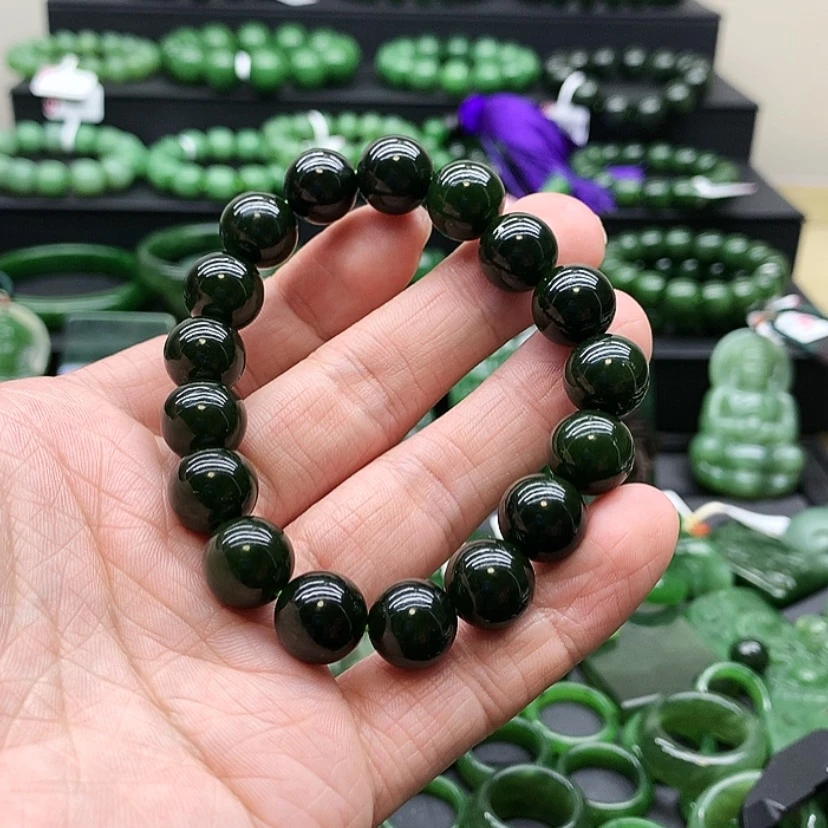 【闪购商品】和田玉（碧玉）手链未镶嵌F***城