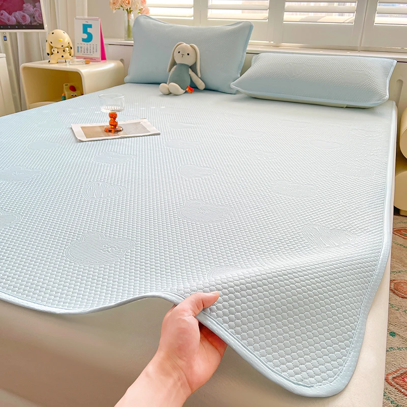 A类冰豆豆冰丝凉席夏季可水洗机洗空调席子床单人学生宿舍家用席