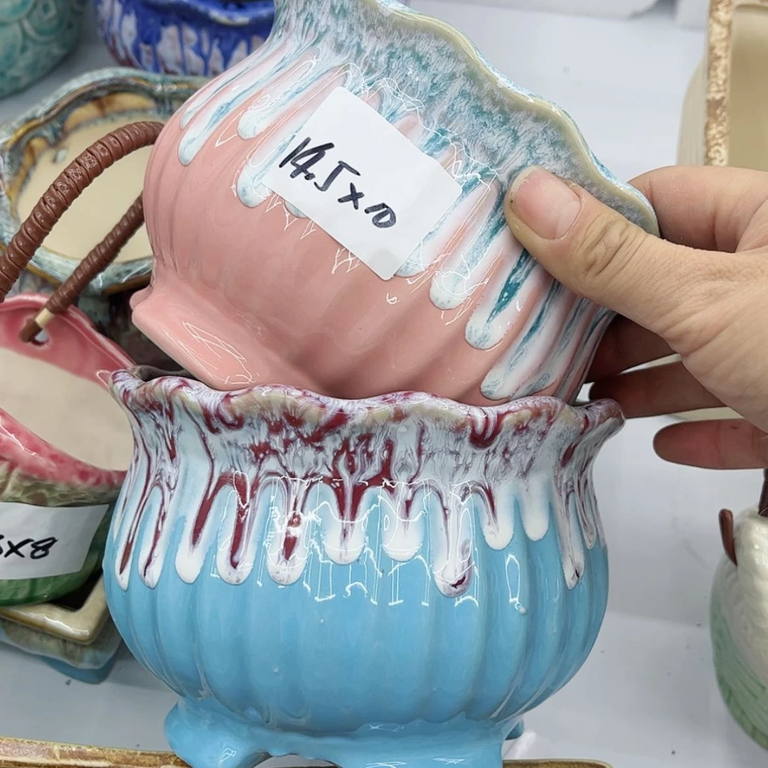 【闪购商品】陶瓷多肉绿植陶瓷花盆