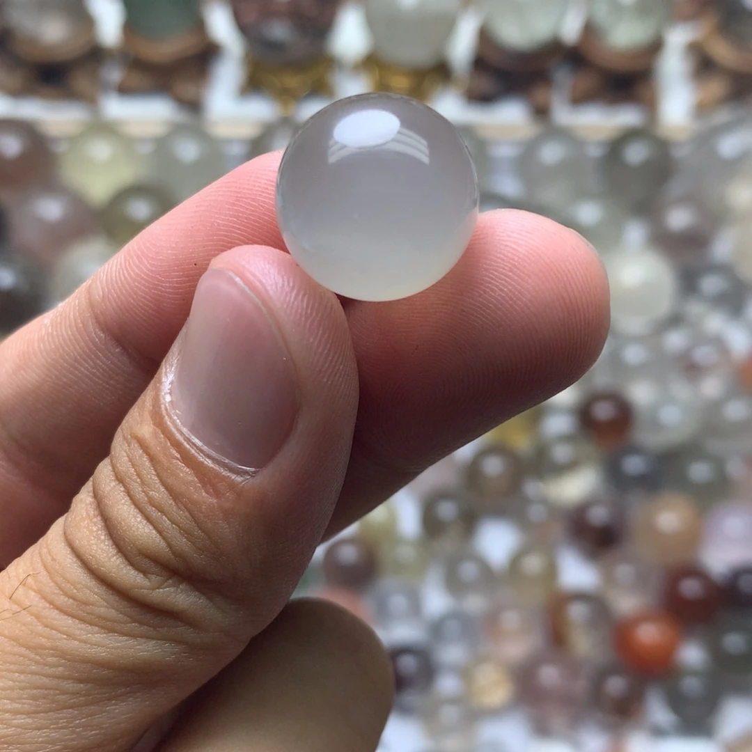 水晶珠宝半成品未镶嵌兔毛qiu