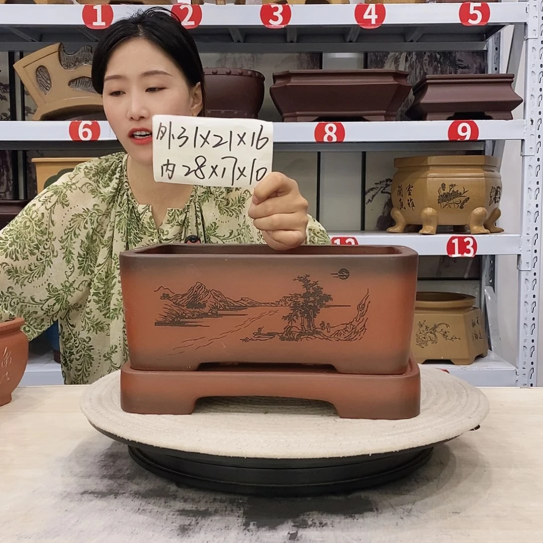 紫砂花盆紫砂花盆