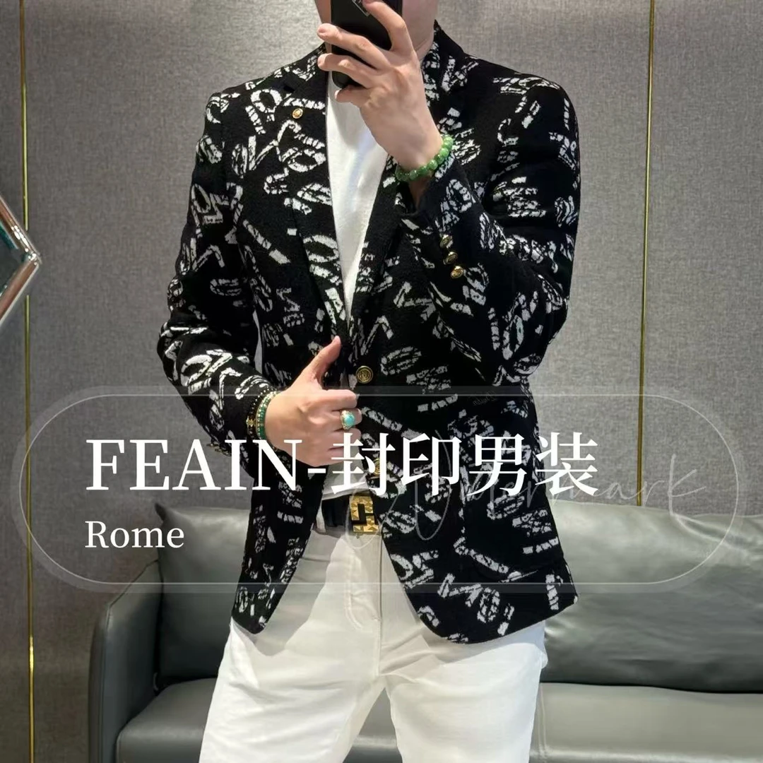 【羊毛混纺】高端定制秋冬立体梭织工艺毛绒感修身裁剪小西装6331