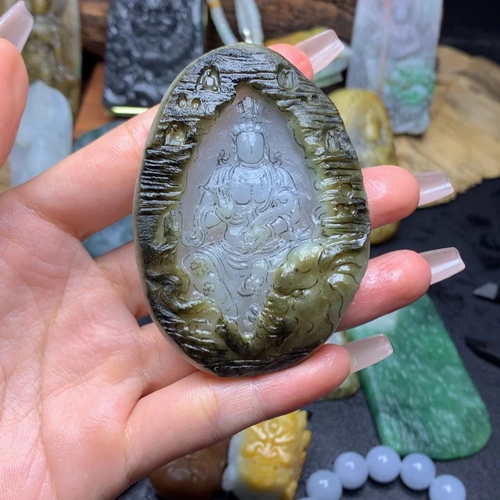 用***4定制翡翠未镶嵌翡翠