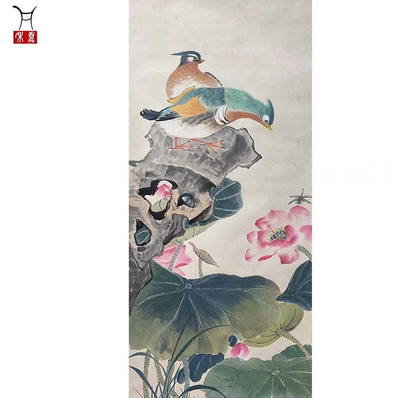 K1004花鸟立轴93x46/3.8平尺