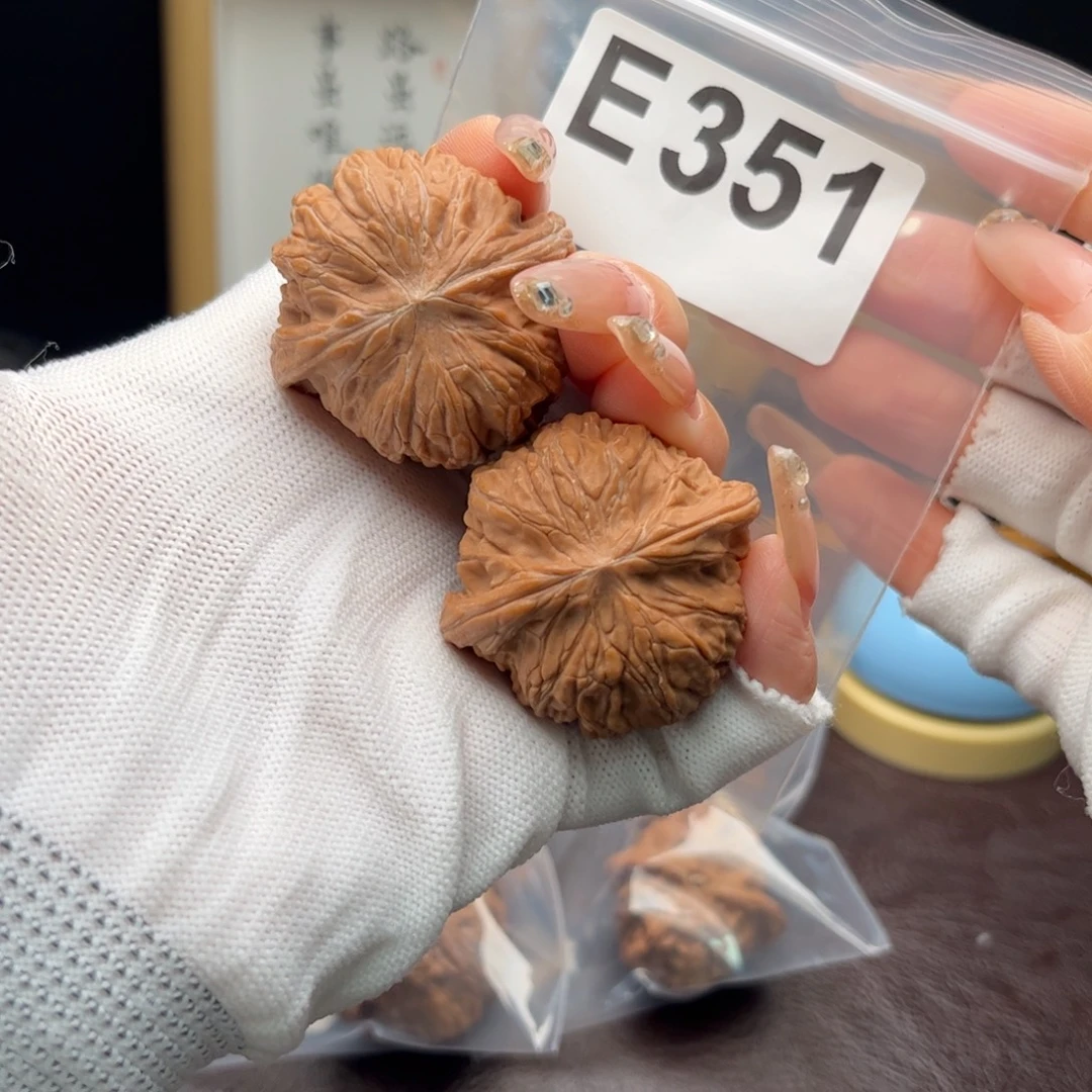 文玩核桃把件40磨盘e351