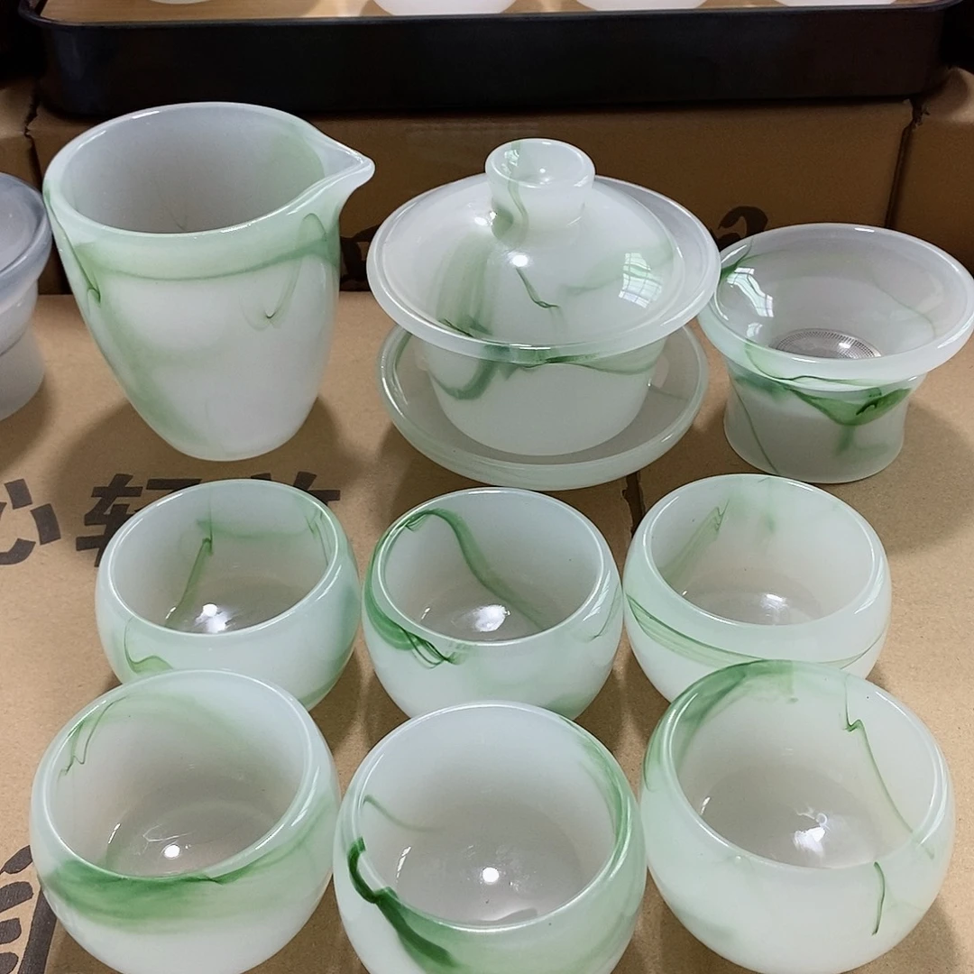 杯高端琉璃茶具 无礼盒 无茶盘