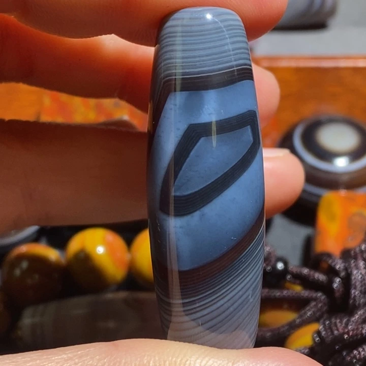 玛瑙/玉髓钛钢颈饰