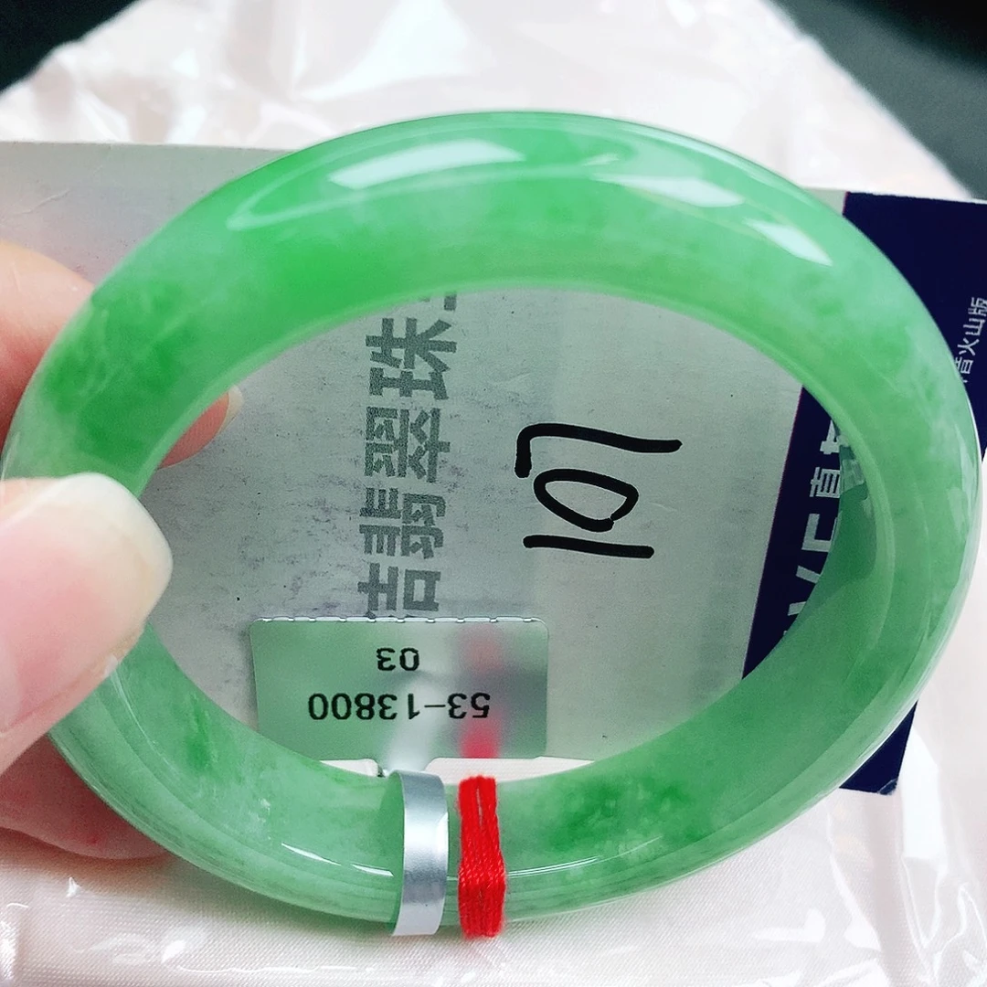 翡翠未镶嵌手镯缅甸天然A货翡翠手镯