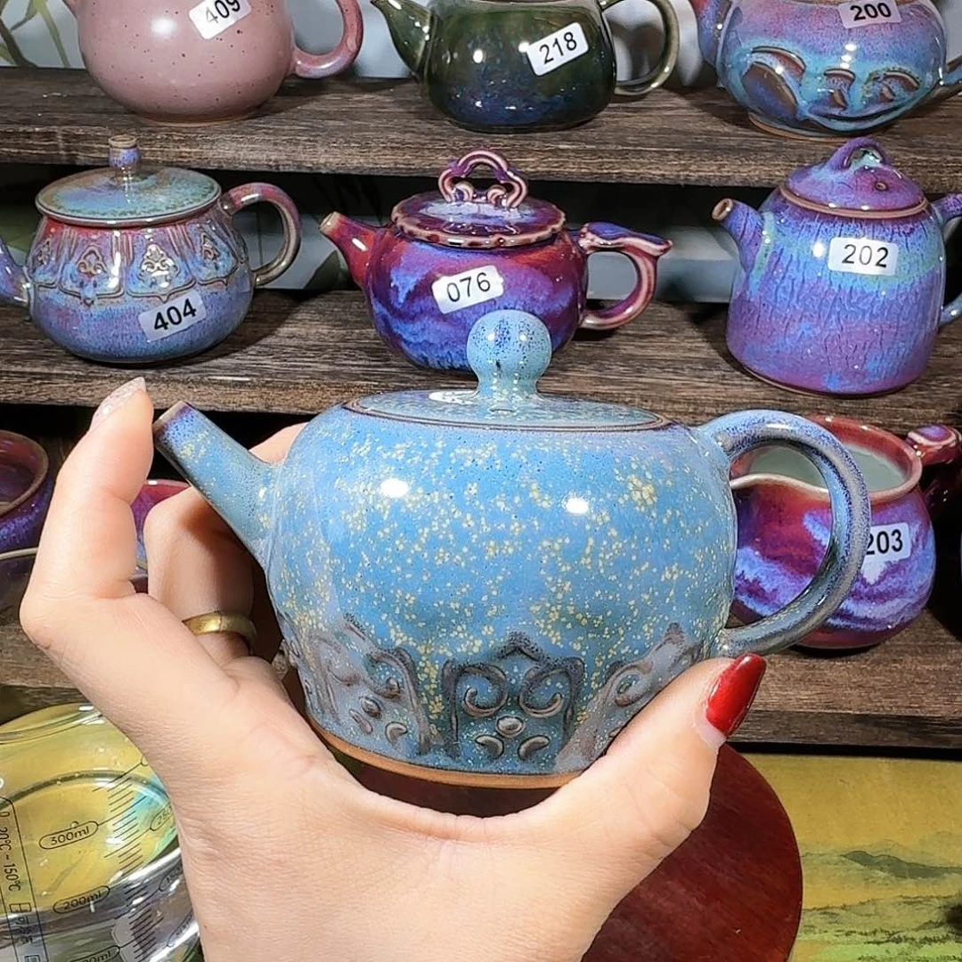 钧瓷……窑变……壶……