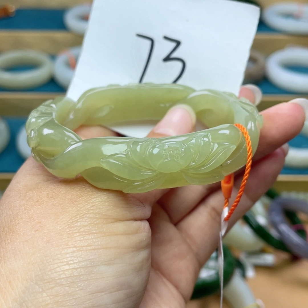 未镶嵌手镯和田玉圈口58