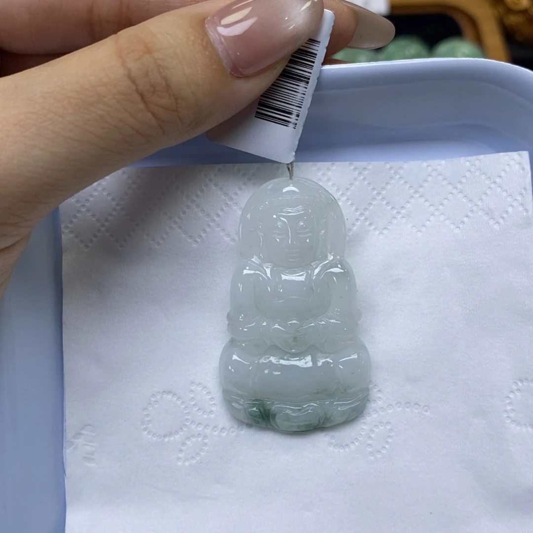 颈饰未镶嵌翡翠观音