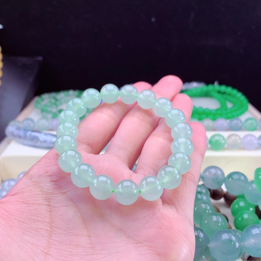 翡翠手链未镶嵌卡10mm
