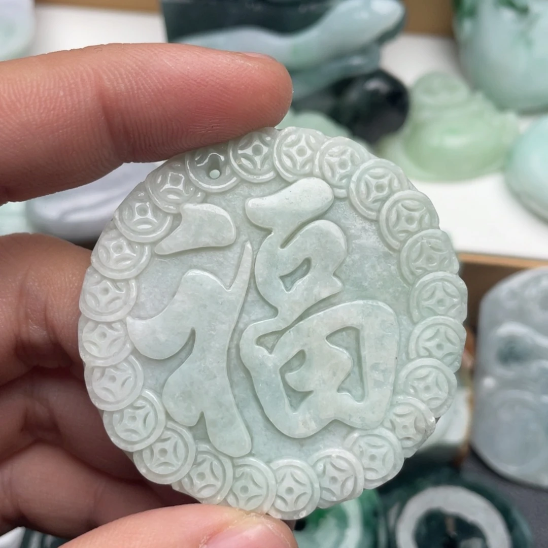 翡翠未镶嵌吊坠(不含链)