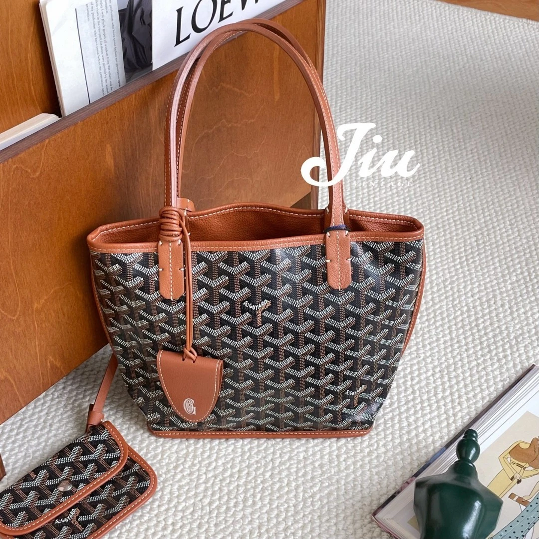 99新 Goyard 棕色mini tote中检NJM-0145