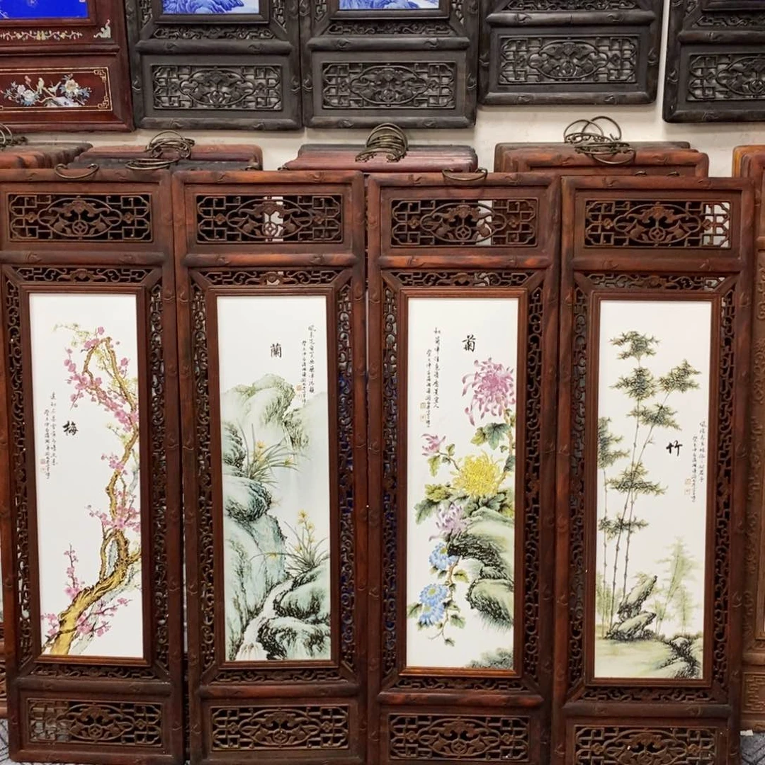 瓷片1.2*36*4景德镇瓷板画柴窑烧制