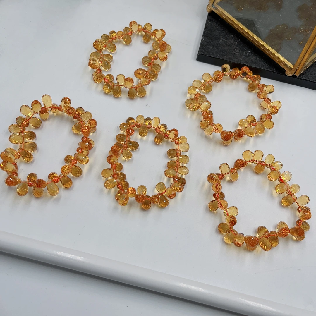 天然黄水晶手串爆闪多样性发货一件