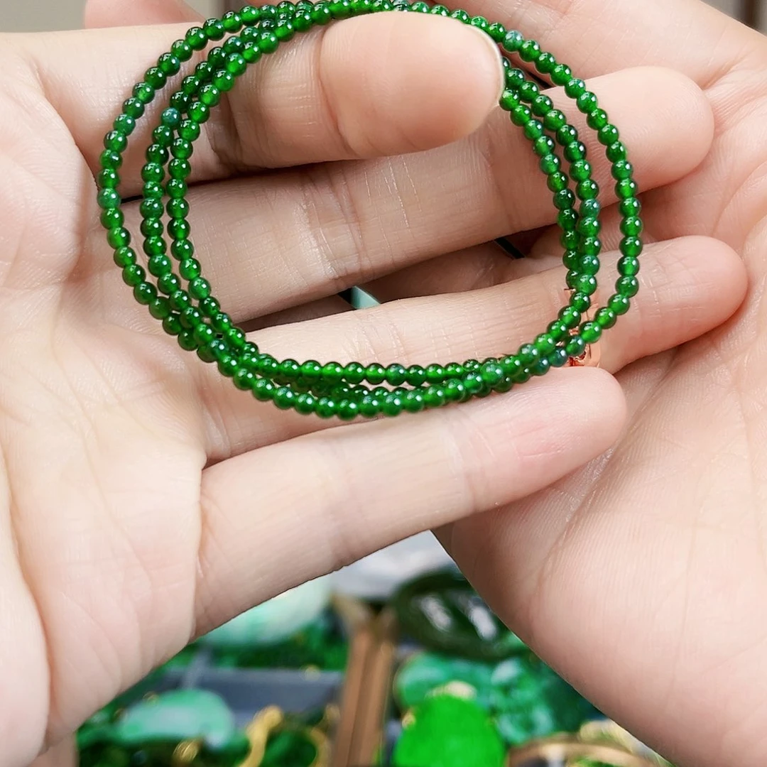 翡翠颈饰未镶嵌项链