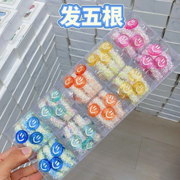 【YB-61186】 发5根成人大童儿童发圈可爱女童儿童配饰发绳发饰