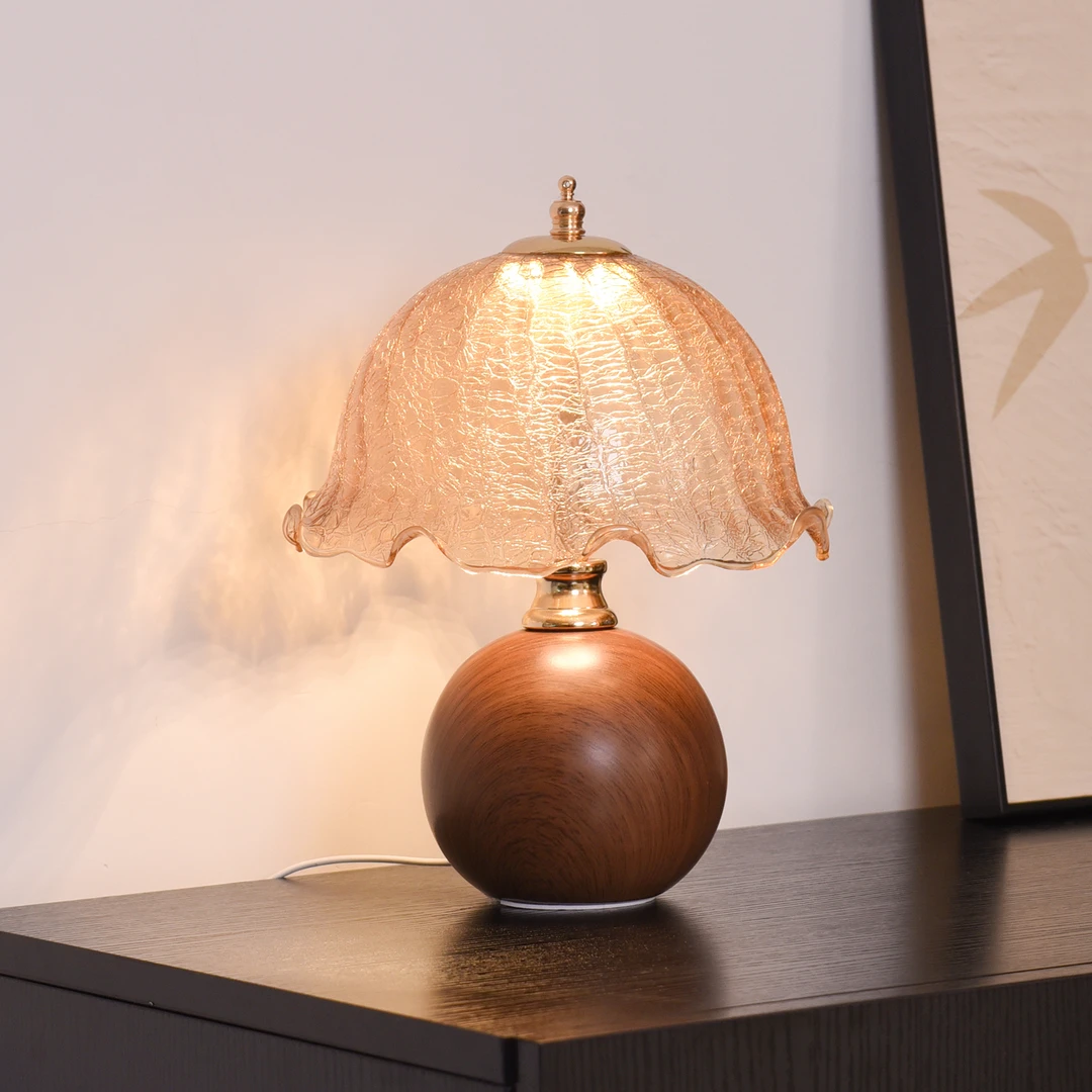 复古台灯卧室陶瓷床头灯轻奢高级感客厅家用美式中古风氛围小夜灯