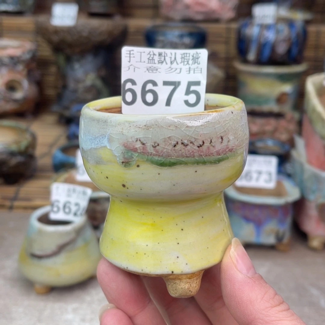 手工花盆默认瑕疵完美者勿拍