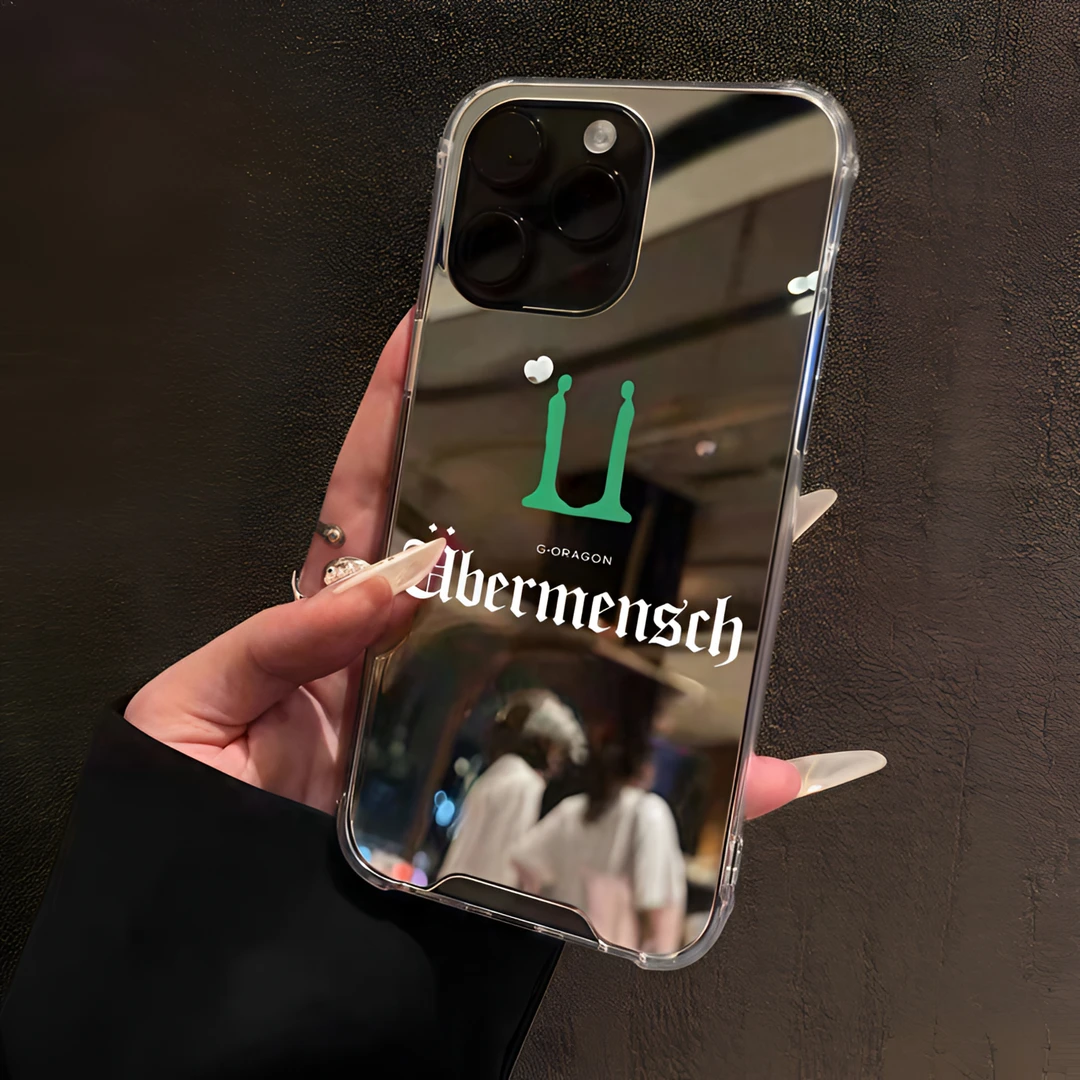 权志龙新专辑封面适用苹果16promax镜面手机壳15plus应援14个性13