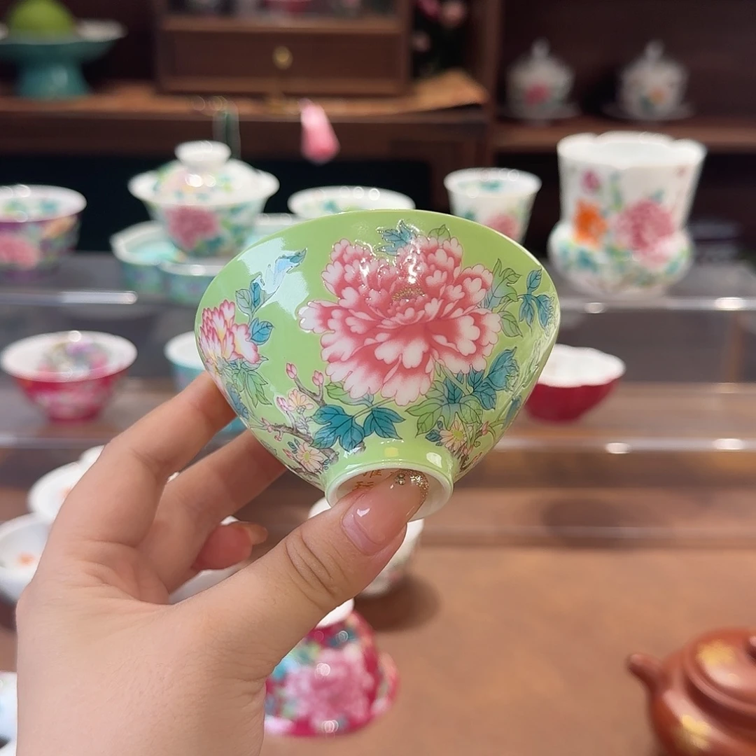 珐琅彩主人杯茶具套装