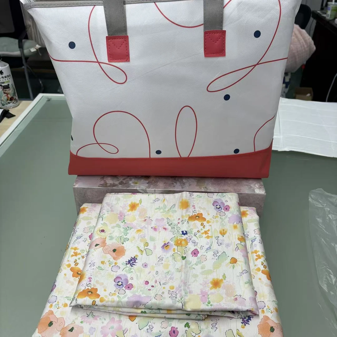 【高货清仓】亲肤天丝棉数码印花四件套-柔心春日