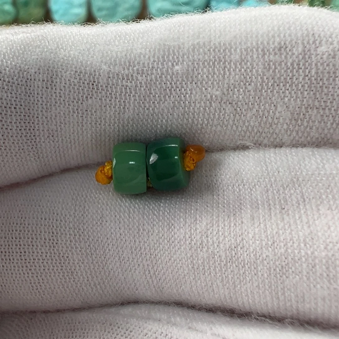 未镶嵌绿松石直切珠5.8x3.8mm