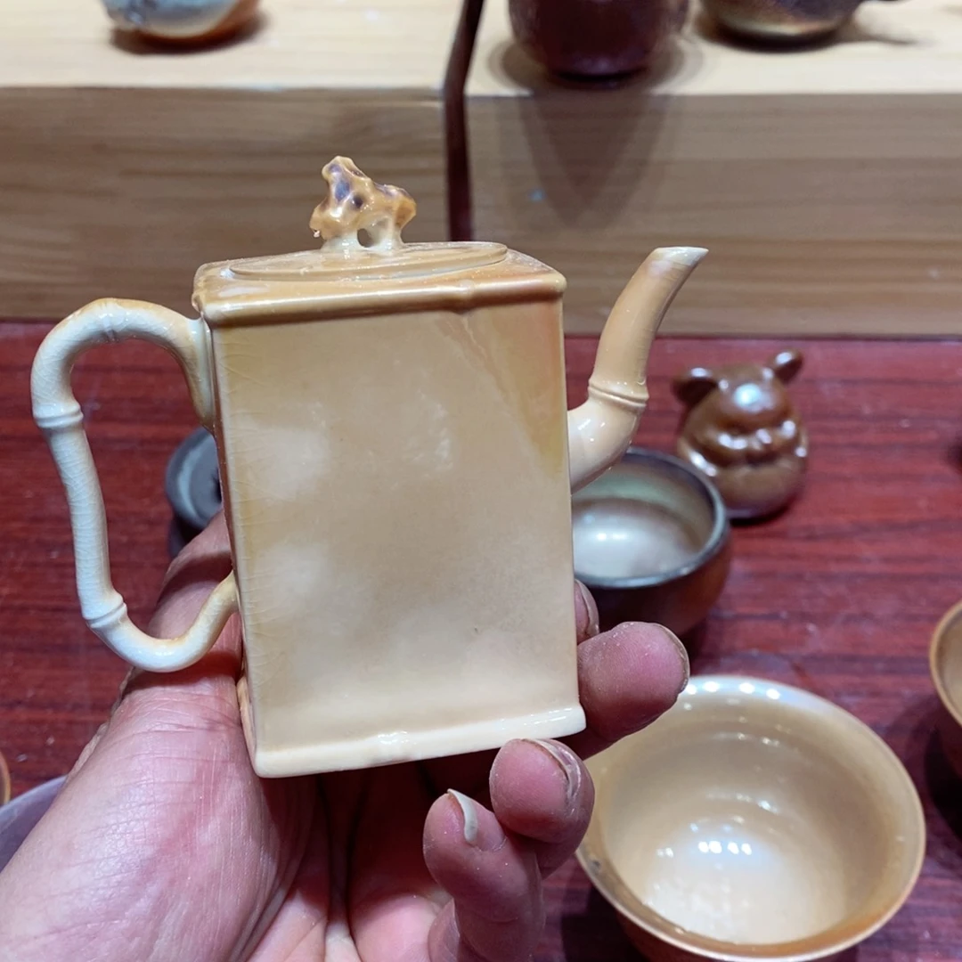 柴烧茶具陶瓷杯子