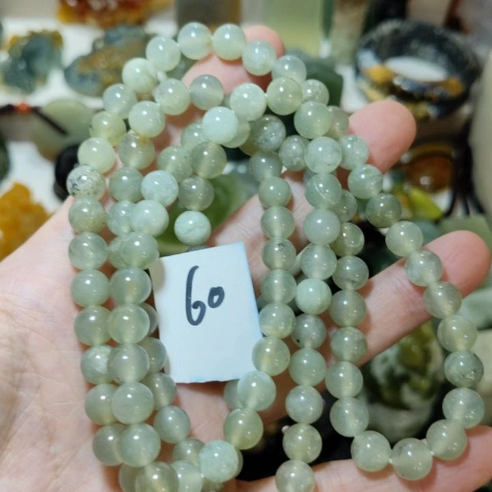 岫玉未镶嵌108粒手串项链