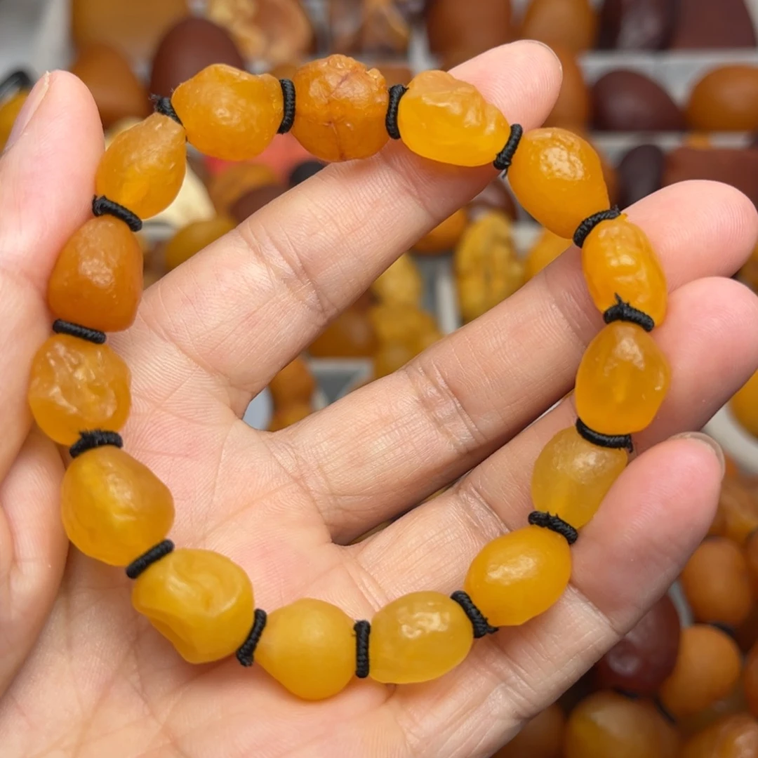 未镶嵌琥珀裸石天然蜜蜡手串
