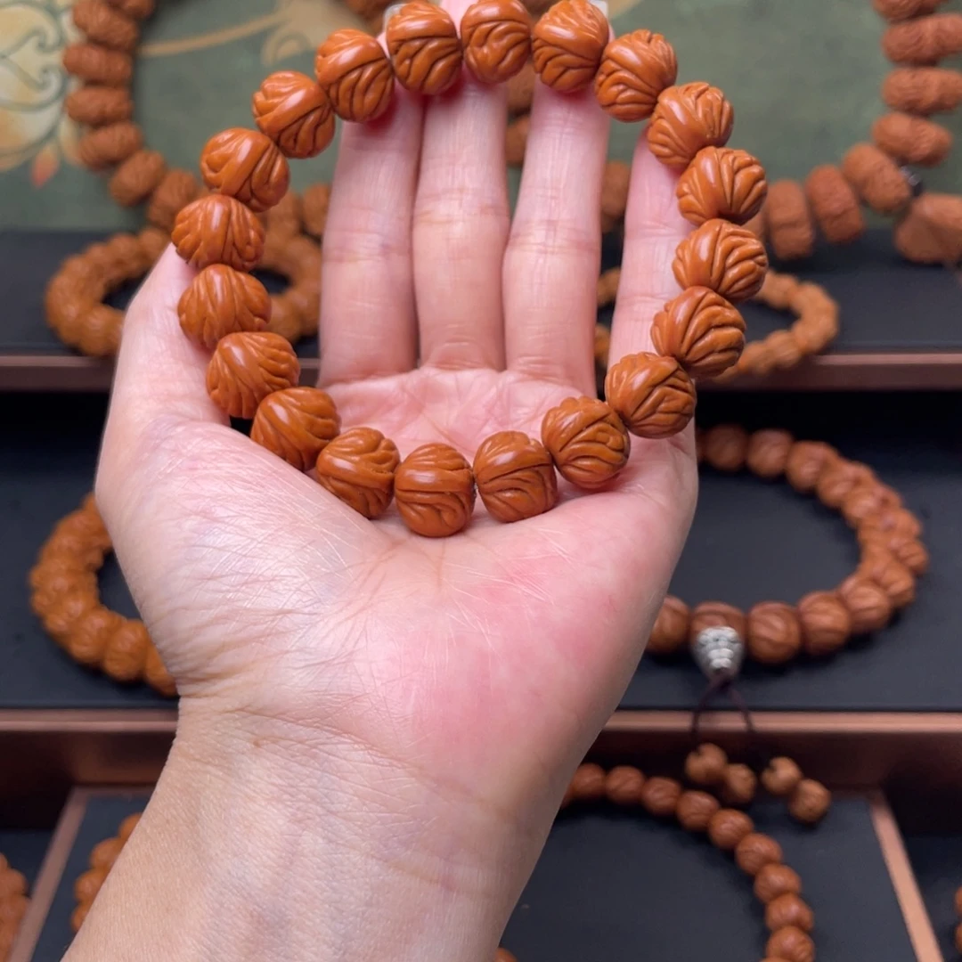 手串桃核14红魔爆肚