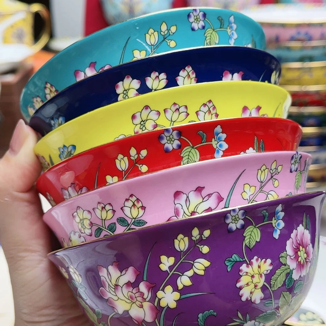 【闪购商品】珐琅4.5寸6个…………
